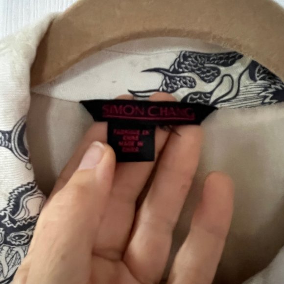 Simon Chang Printed Cotton Pant Suit S - Picture 8 of 11